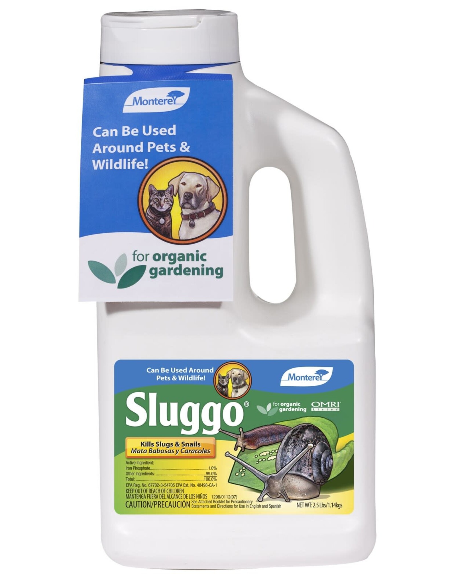 Monterey® Sluggo® Snail & Slug Bait  - 2.5lb - Pellets - OMRI Listed®