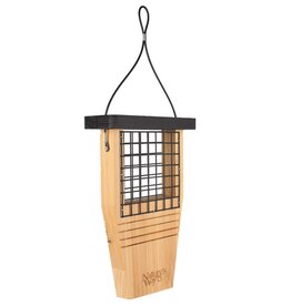 Nature's Way® Cedar Tail Prop Bird Suet Bird Feeder  - Holds 1 Suet Cake - 7.5in W x 3in D x 12in H