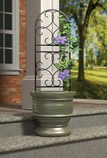 Panacea® Scroll Pot Trellis  - 36in - Black