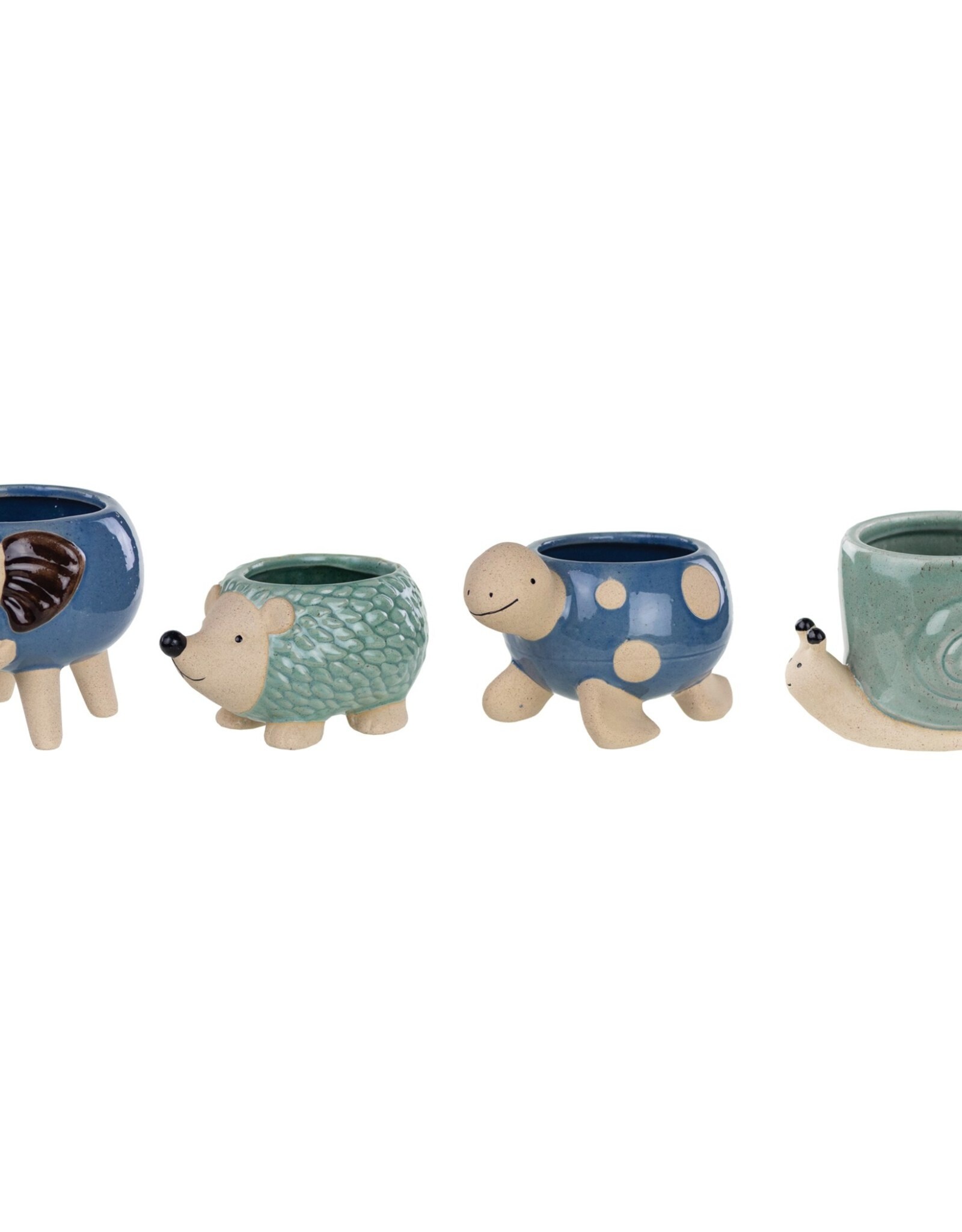 Syndicate Miniature Animal Planters - Ceramic Assort. 3in