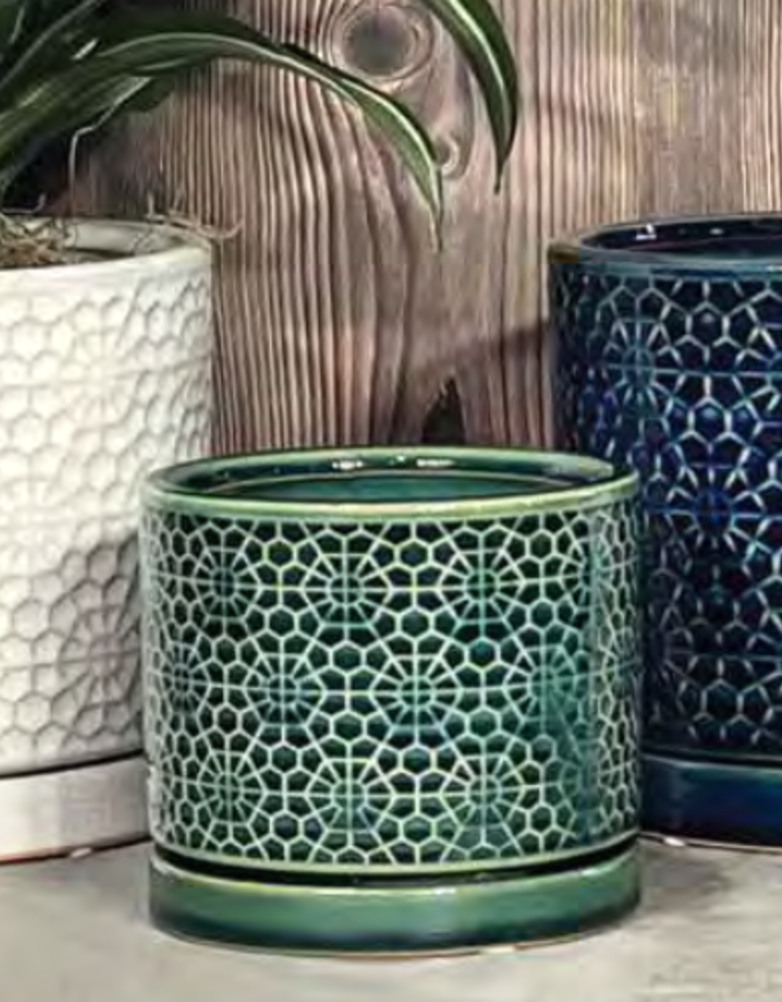 Amelia Cylinder Blue 7.25"