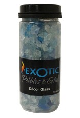 Exotic Pebbles® Décor Glass  - 1.48lb Jar - Bahama Blend - 1/4in-1/2in Pieces