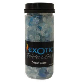 Exotic Pebbles® Décor Glass  - 1.48lb Jar - Bahama Blend - 1/4in-1/2in Pieces