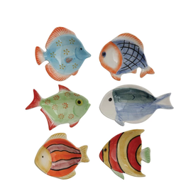 Hand-Painted Fish Dish, 6 Styles