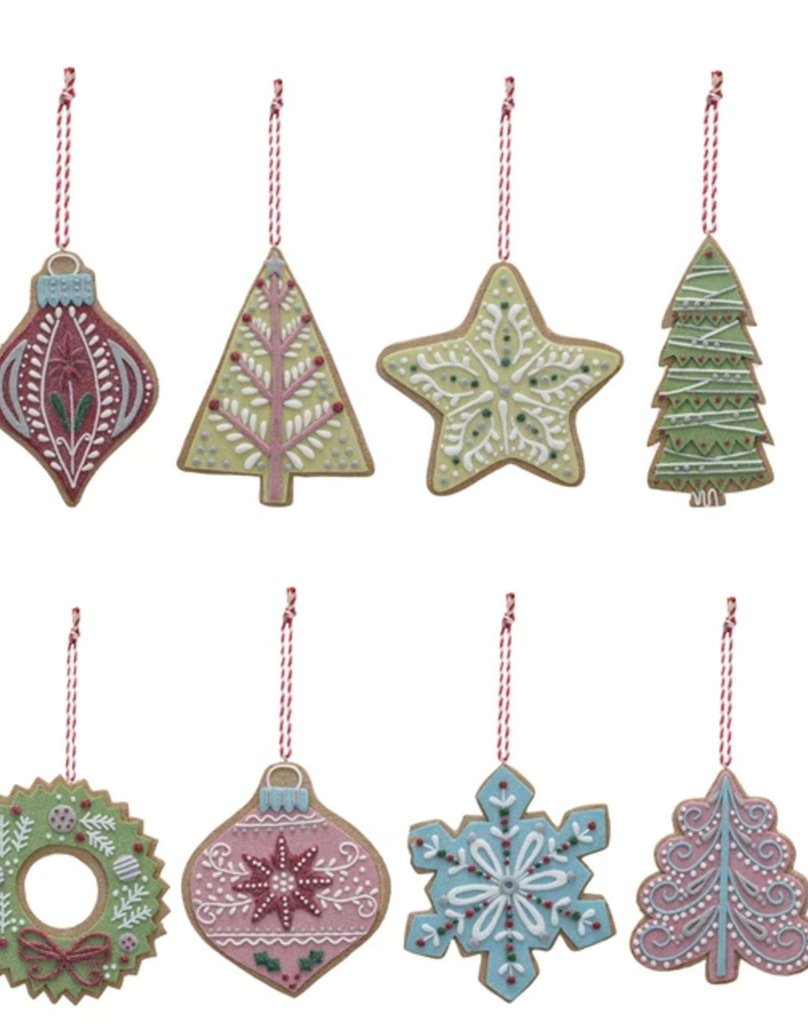 Clay Dough Holiday Cookie Ornament, 12 Styles ©