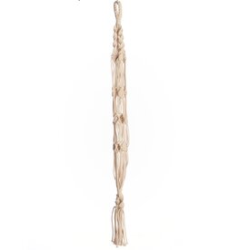 Primitive Planters Primitive Planters® Cotton Woven Plant Hanger  - 42in - Natural - Knotty Design