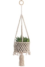 Primitive Planters® Hanging Macrame Utility Basket  - 34in - Cotton