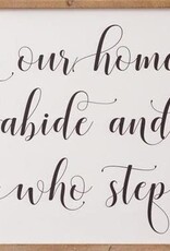 Sign - In Our Home Let Love Abide 18" H x 36" W
