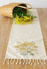 Reversible Table Runner - Yellow Flowers 55" L x 13" W