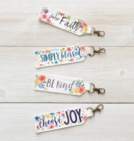 Fabric Keychain - Encouraging Words