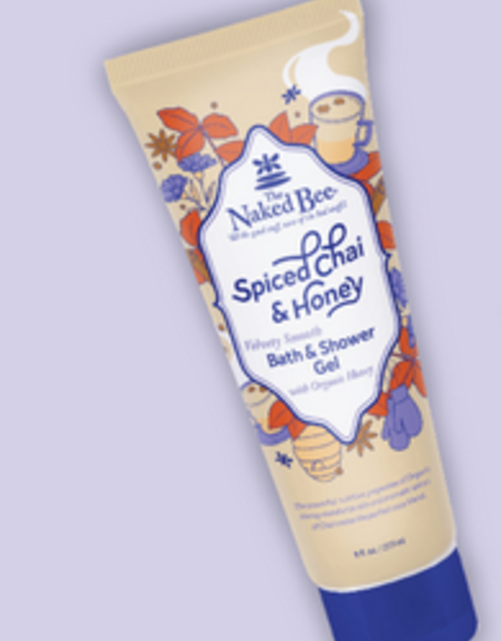 Naked Bee Spiced Chai & Honey Shower Gel 8oz