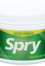 Spry, Chewing Gum 100% Xylitol Spearmint Sugar Free 100 Ct