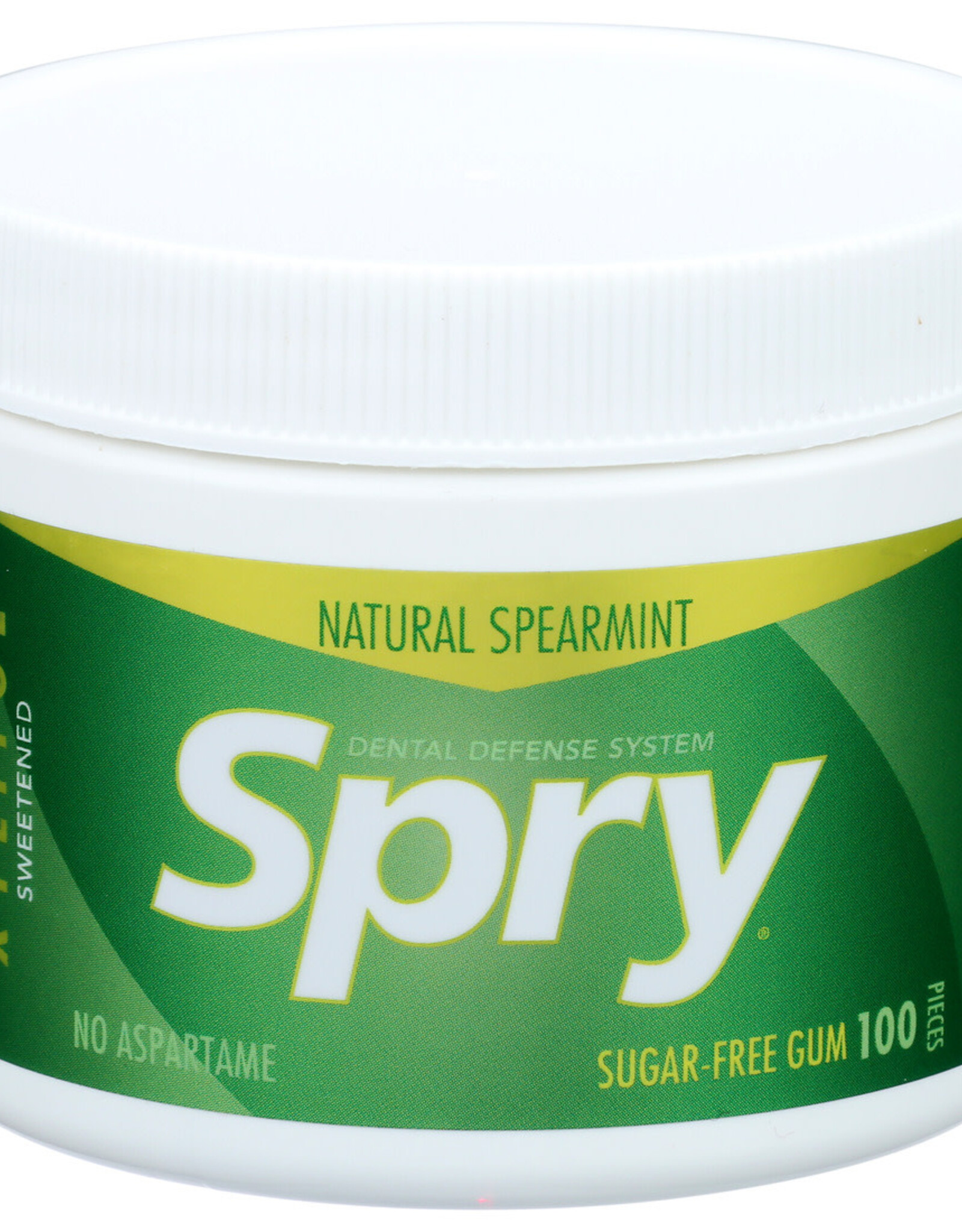 Spry, Chewing Gum 100% Xylitol Spearmint Sugar Free 100 Ct