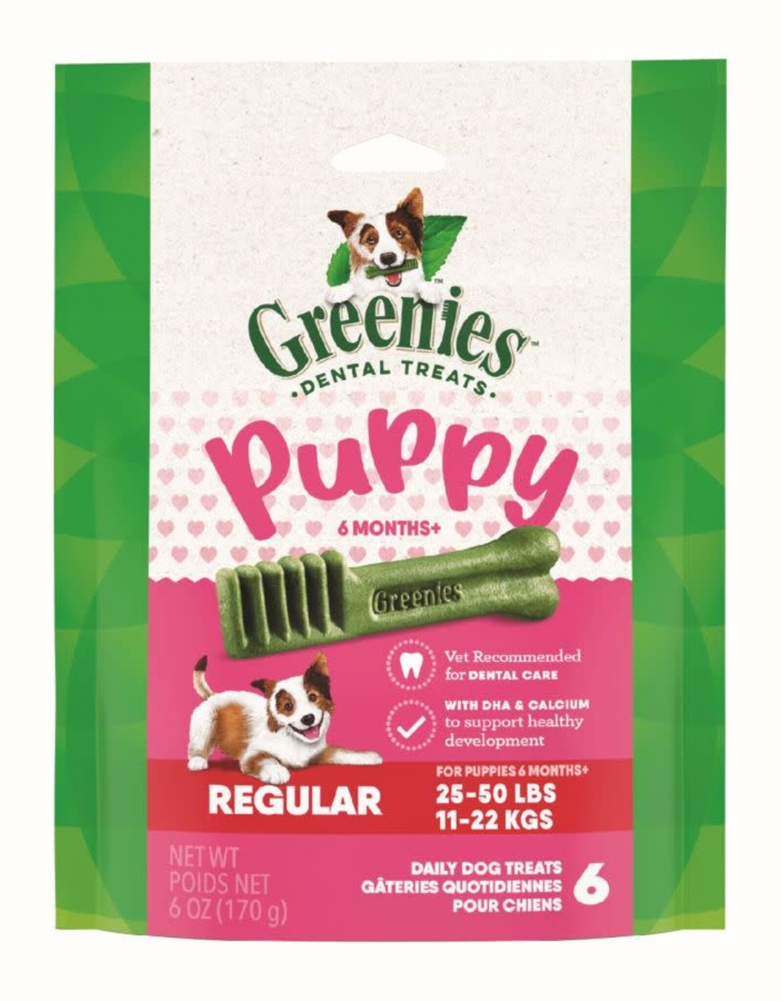 MARS PETCARE-GREENIES Greenies Puppy 6+ Months Dog Dental Treats Regular, 6 oz
