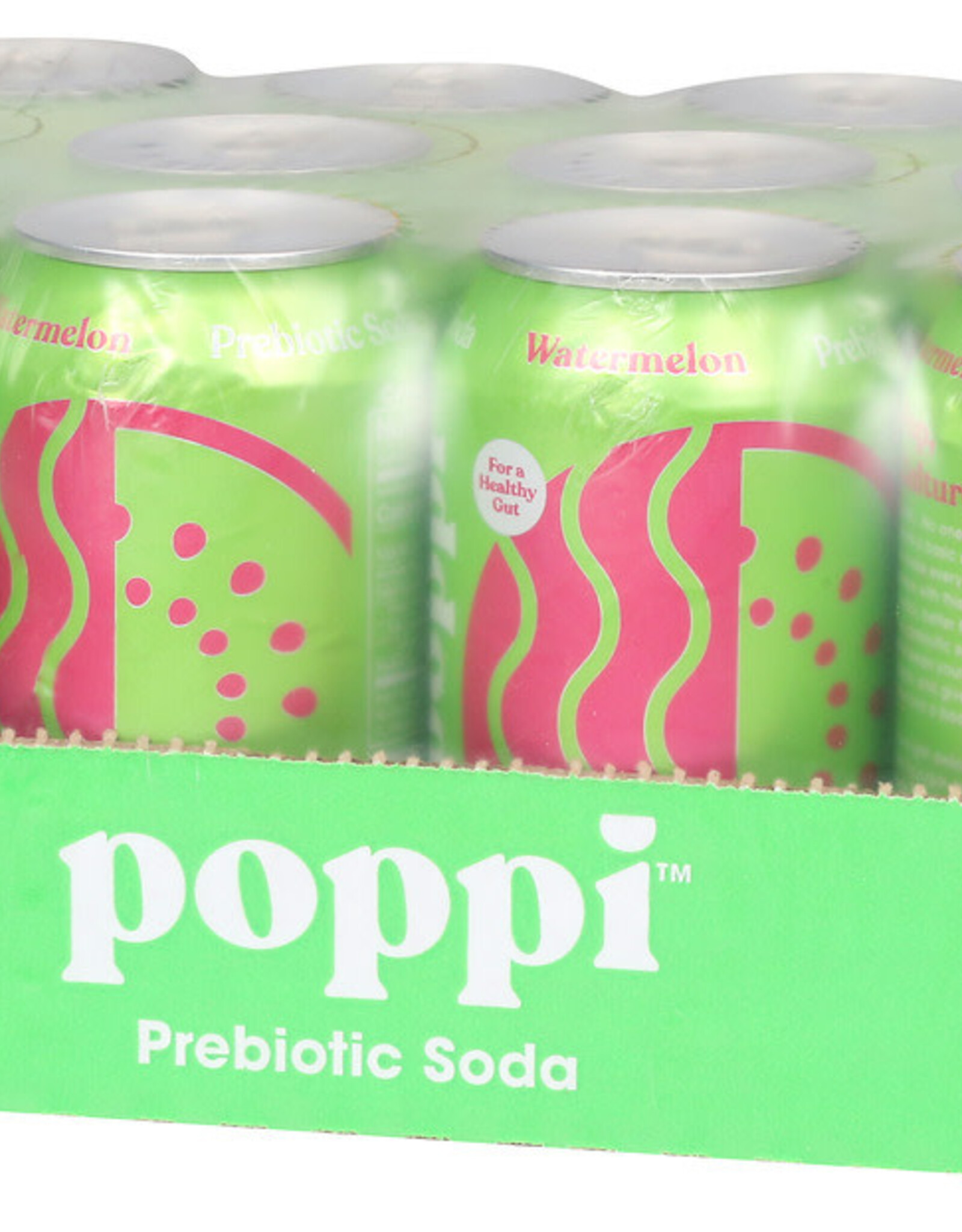 Poppi Watermelon Prebiotic Soda Can 12oz
