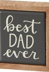 Best Dad Ever Box Sign Mini