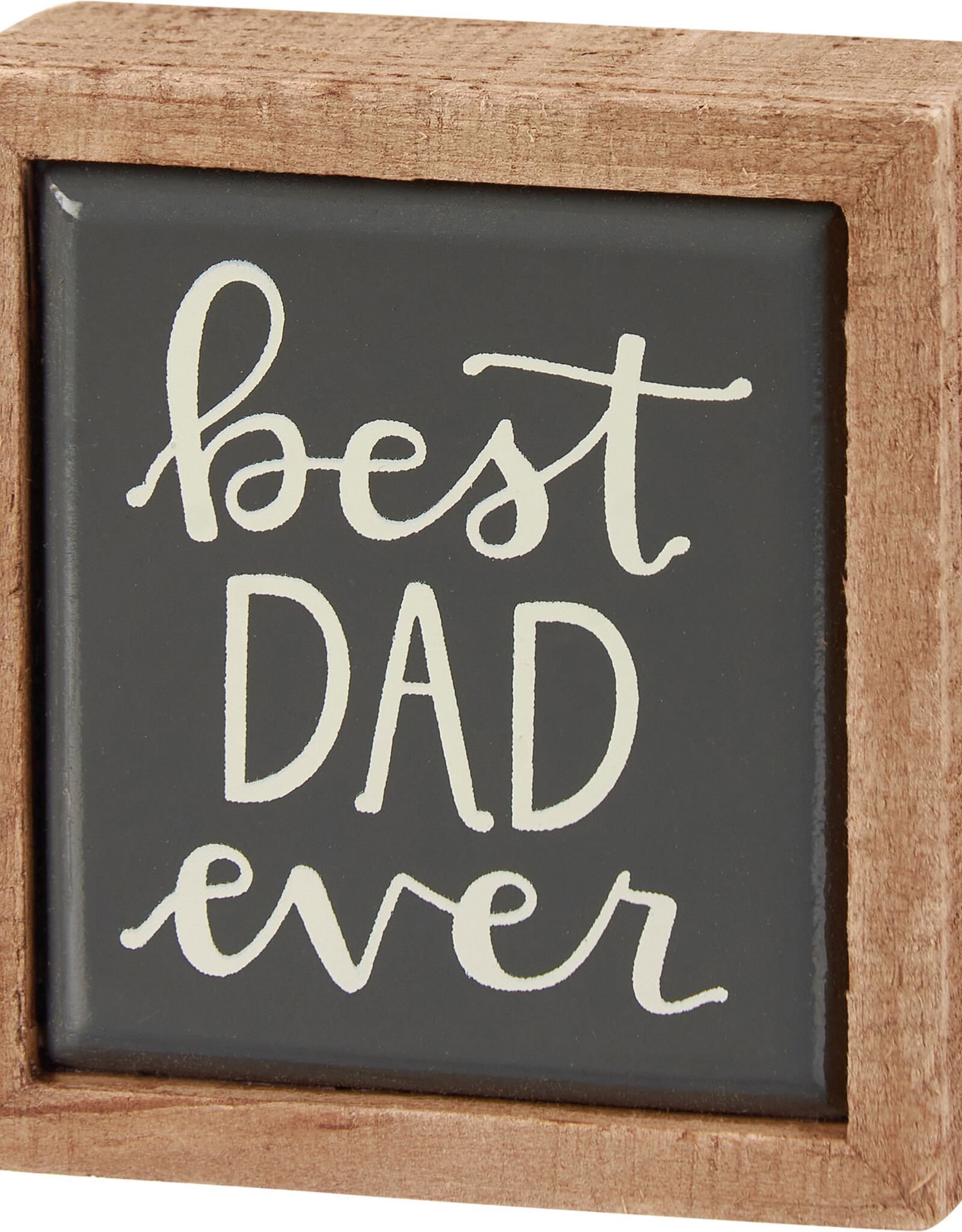 Best Dad Ever Box Sign Mini