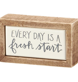 Fresh Start Box Sign Mini