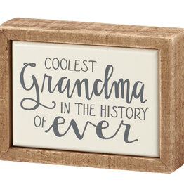 Coolest Grandma Box Sign Mini
