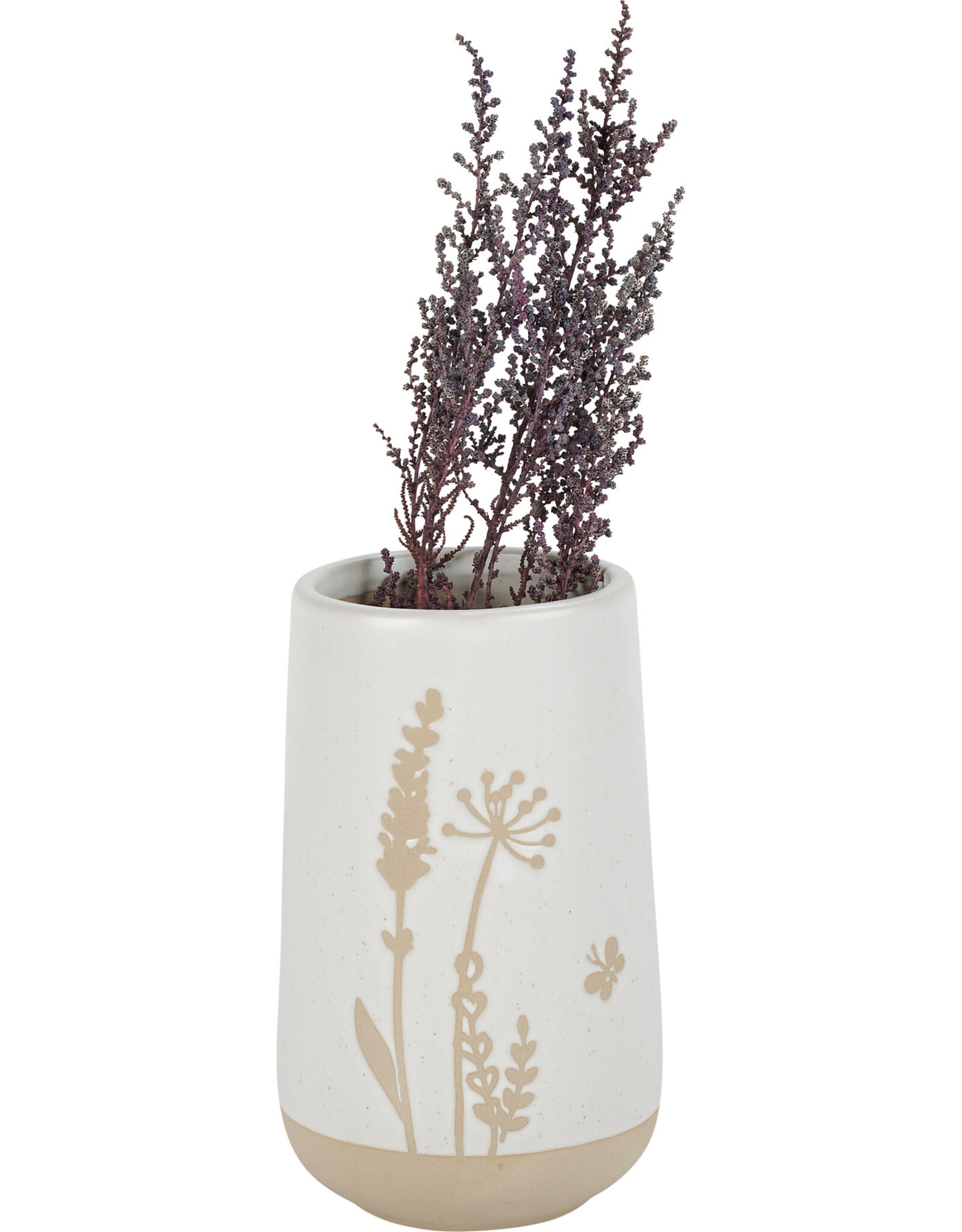 Wildflowers And Butterfly Vase