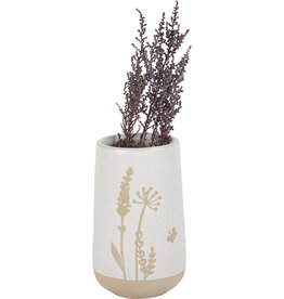 Wildflowers And Butterfly Vase