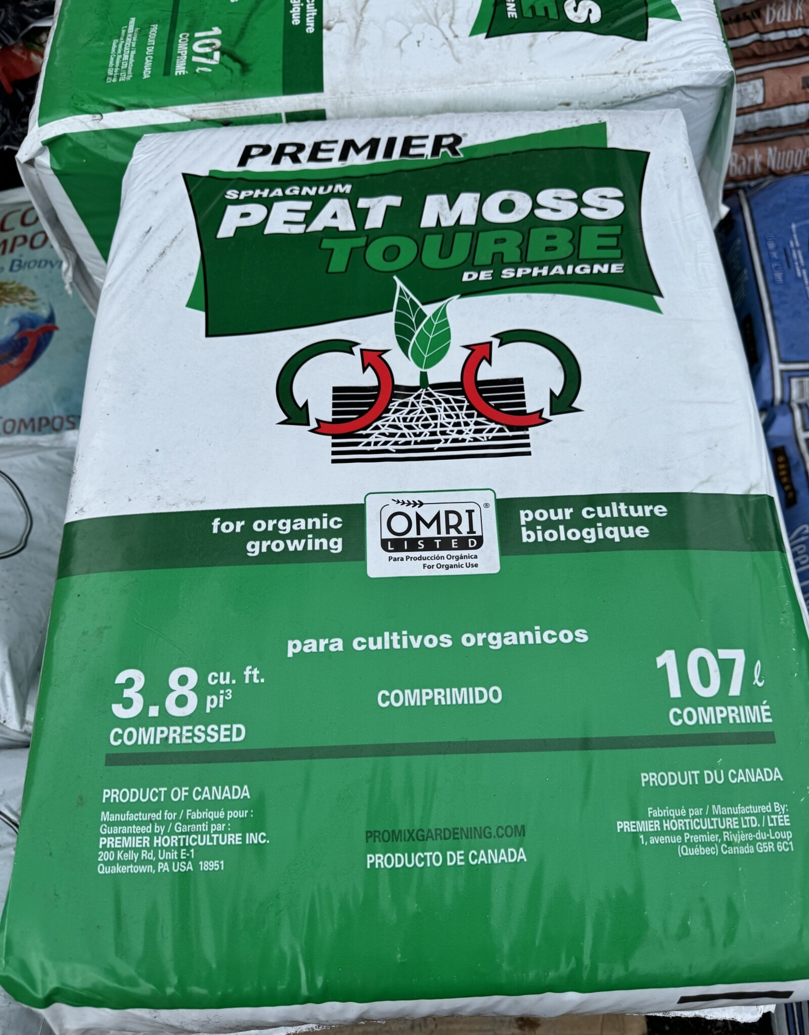 Premier Horticulture Pro-Moss Comp. Peat Moss 3.8CF