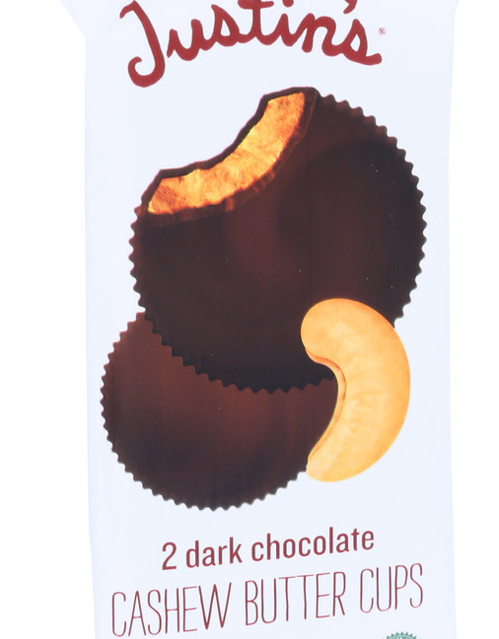 Justins Organic Cashew Butter Dark Chocolate Cups 1.4 oz