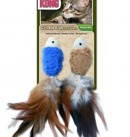 KONG COMPANY Kong Cat Toy Natural Crinkle Fish