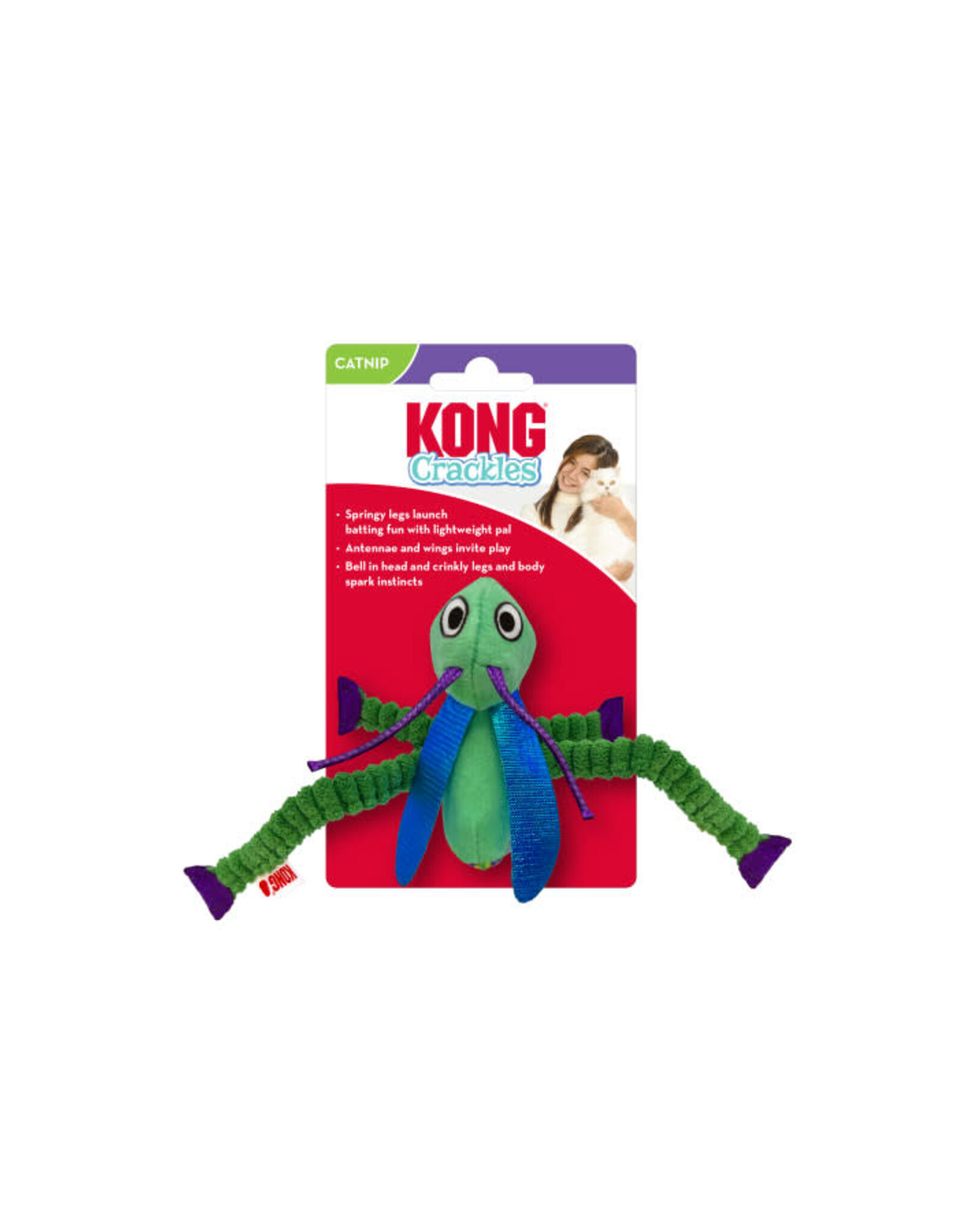 KONG COMPANY KONG CRACKLE GRASSHOPPER CAT