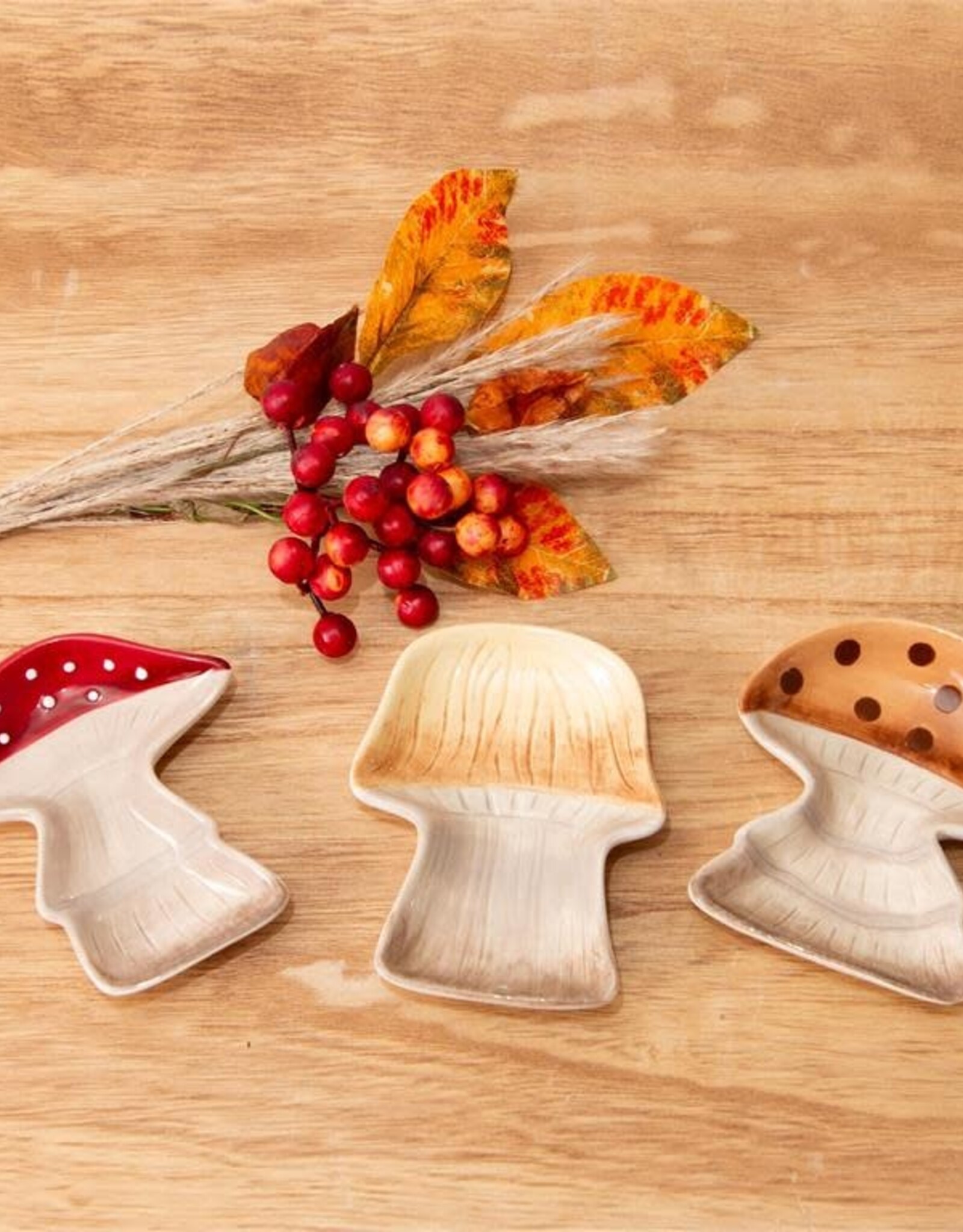 Mushroom Trinket Plates 5"x4"