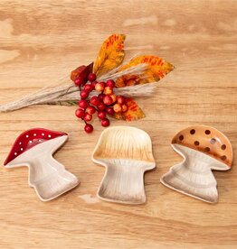 Mushroom Trinket Plates 5"x4"