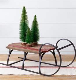 Antique Wooden Sled  10.5 H x 27 L x 12 W