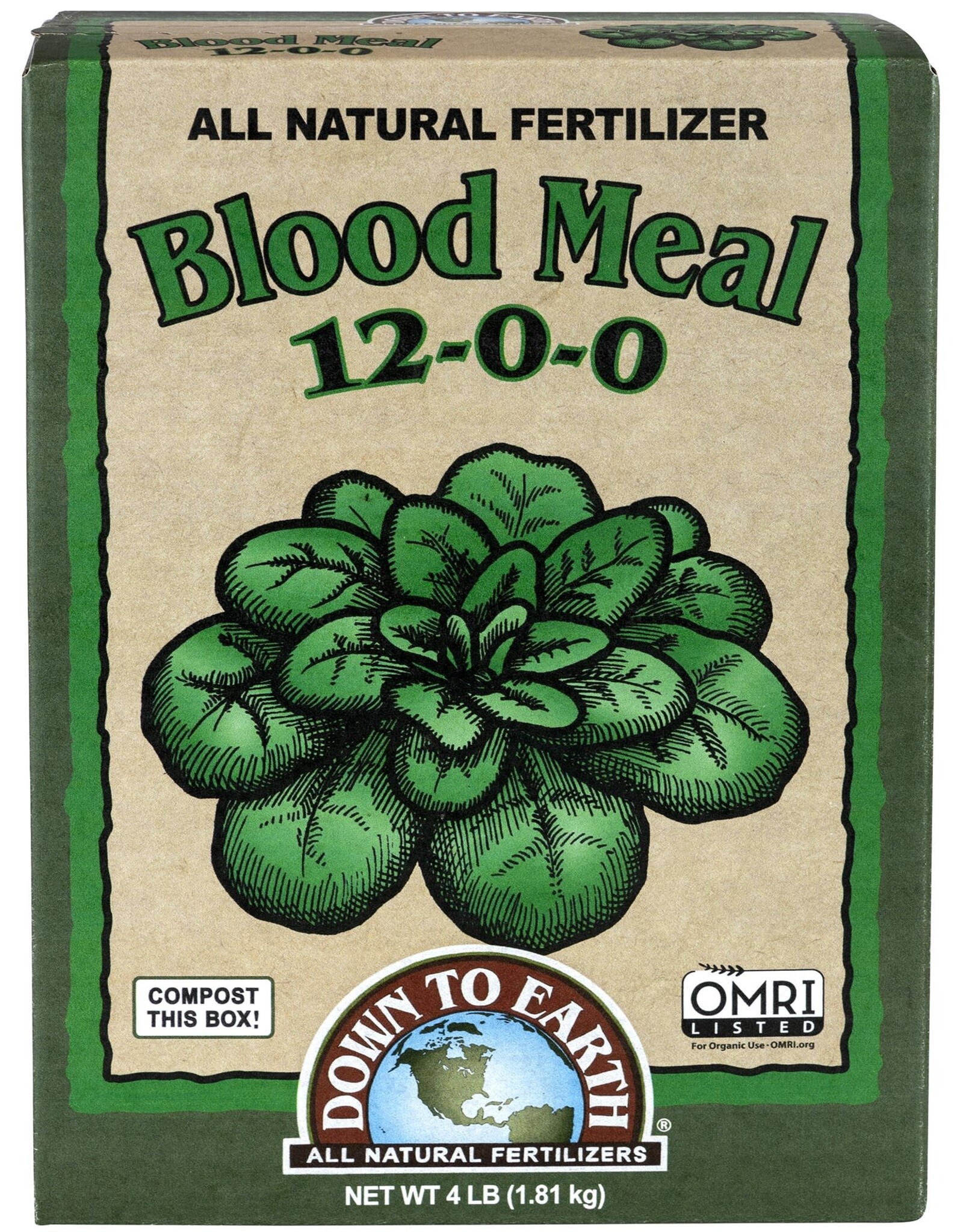 DTE Down to Earth™ Blood Meal 12-0-0  - 4lb