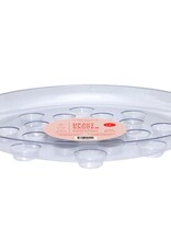 CW Plastics Designer Series Heavy Gauge Saucer  - 12in - Round - Clear