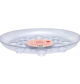 CW Plastics Designer Series Heavy Gauge Saucer  - 12in - Round - Clear