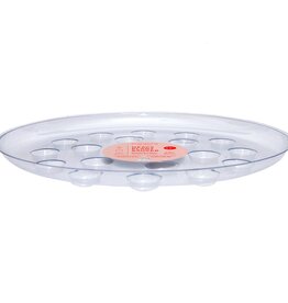 CW Plastics Designer Series Heavy Gauge Saucer  - 14in - Round - Clear