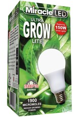 MiracleLED® Commercial Hydroponic Grow Light  - Ultra Grow Lite Bulb - Replaces up to 150W - Full Spectrum Daylight A19 LED