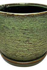 Naomi Planter Jungle Green 8"