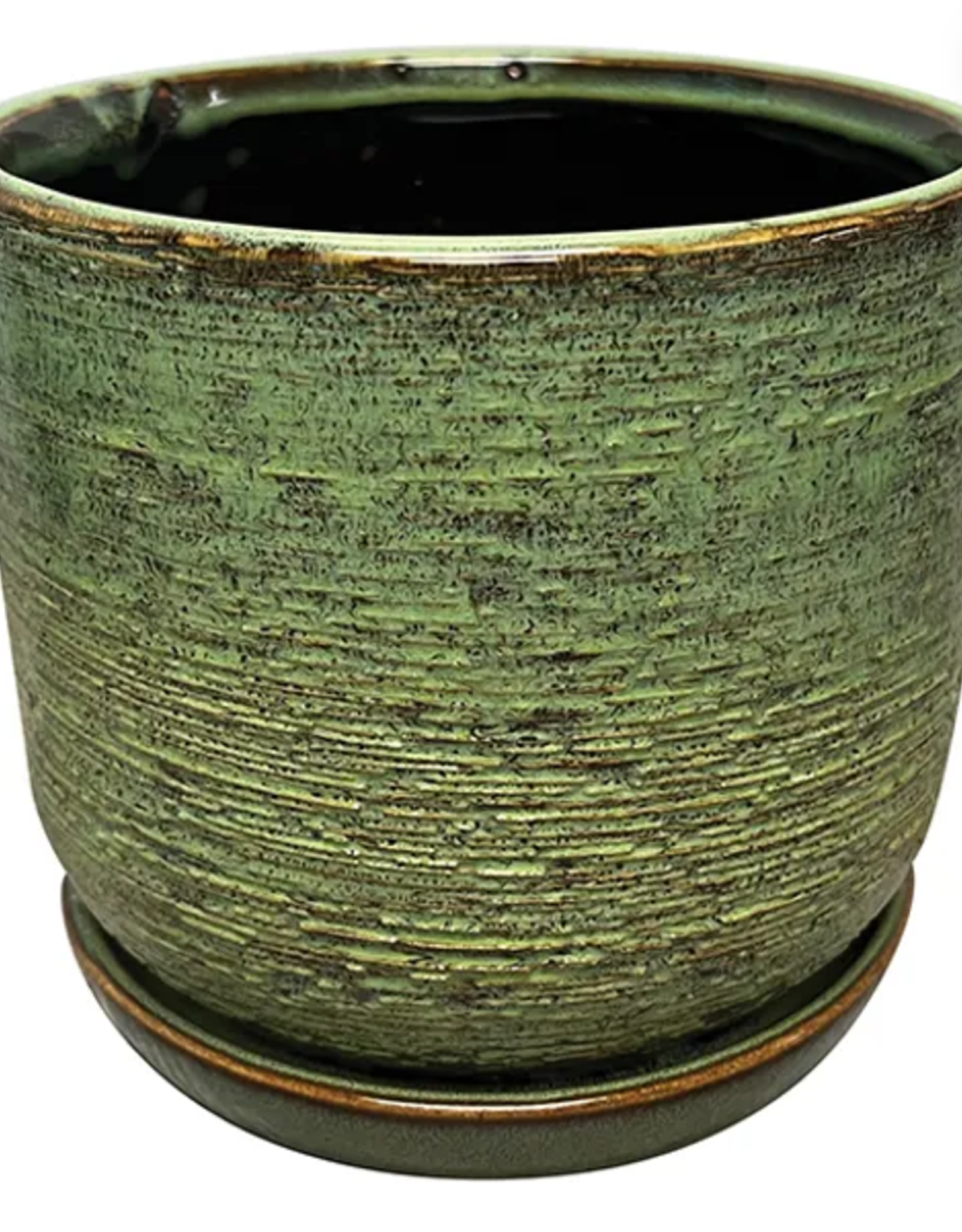 Naomi Planter Jungle Green 8"