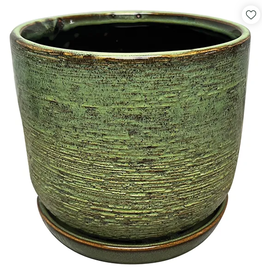 Naomi Planter Jungle Green 8"