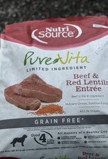 Nutri Source Nutrisource PureVita Beef and Red Lentils 25#