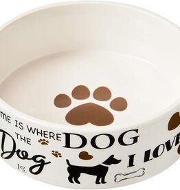 ETHICAL PRODUCT INC. I LOVE DOGS DOG DISH 7 inch
