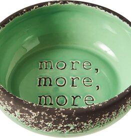 ETHICAL PRODUCT INC. MORE MORE DOG DISH AVOCADO 5 inch