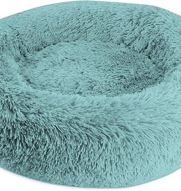 Arlee SHAGGY CALMING DONUT BED 26" BLUE -- Memory Foam