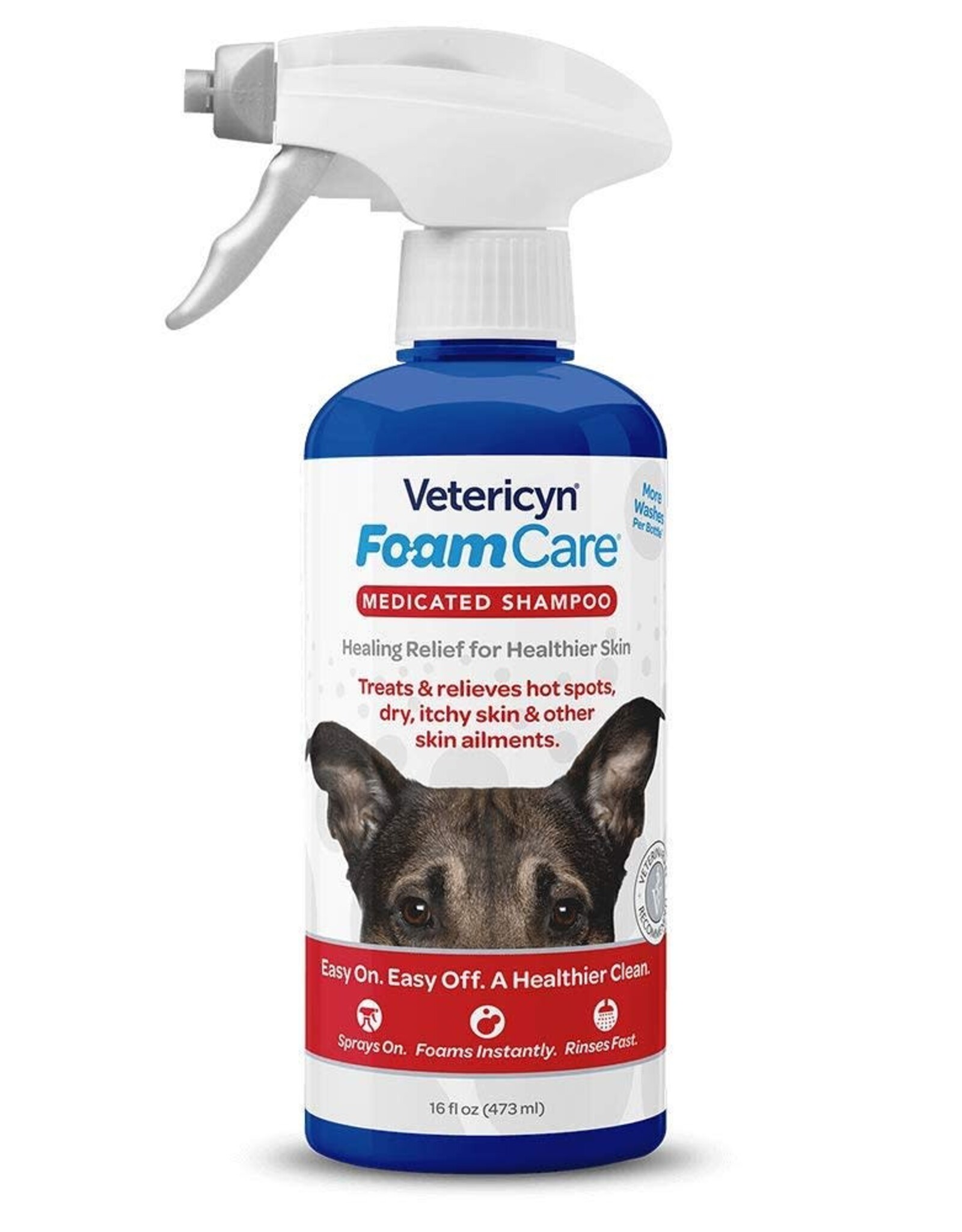 VETERICYN Pet Medicated Foaming Shampoo 16oz VETERICYN