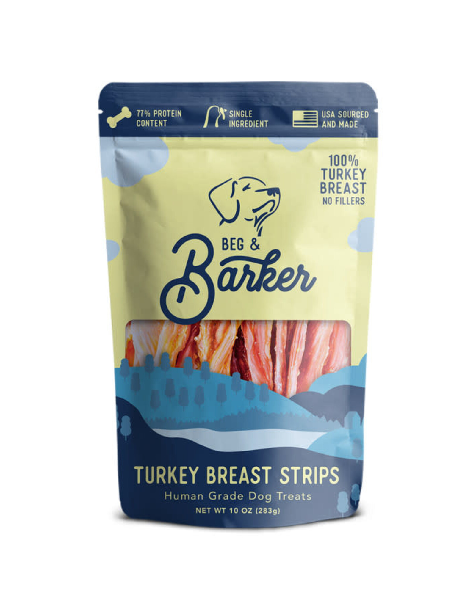 Beg & Barker Beg & Barker Turkey Breast Strip Dog Treats 10oz