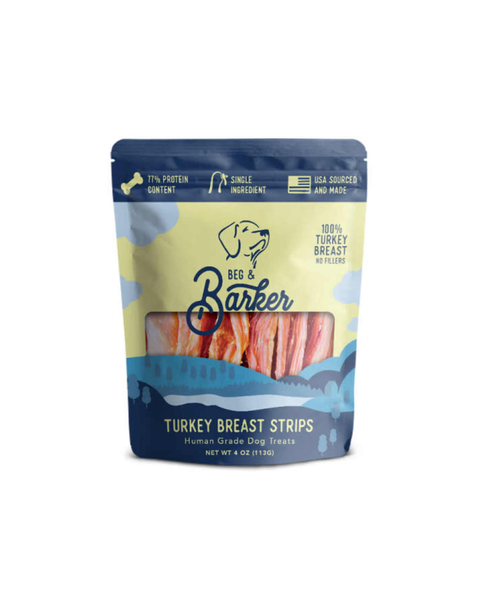 Beg & Barker Beg & Barker Turkey Breast Strip Dog Treats 4oz