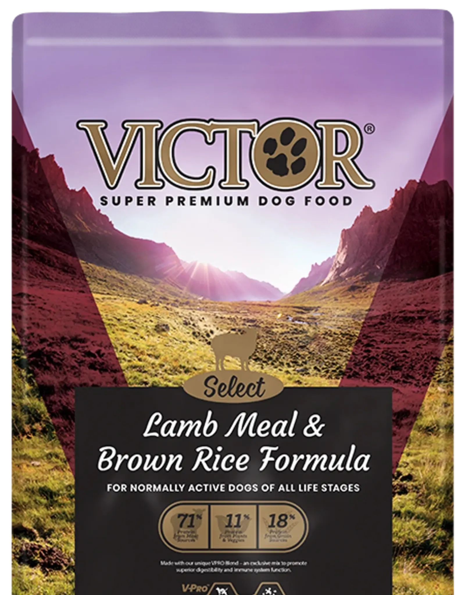 Victor Victor Dog Food Lamb & Rice 5#