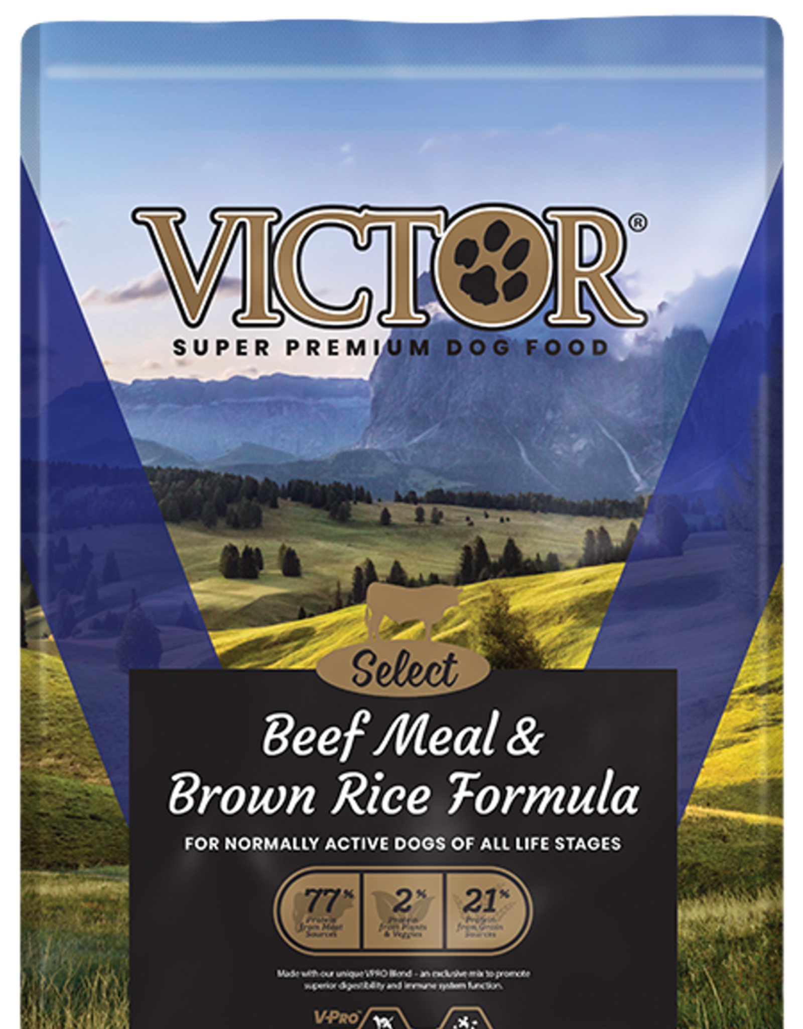 Victor Victor Dog Food Beef & Brown Rice 5#