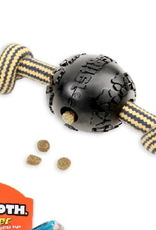 MAMMOTH PET PRODUCTS MAM Tirebiter Ball Treat Station w/Extra 2 knot rope 3in